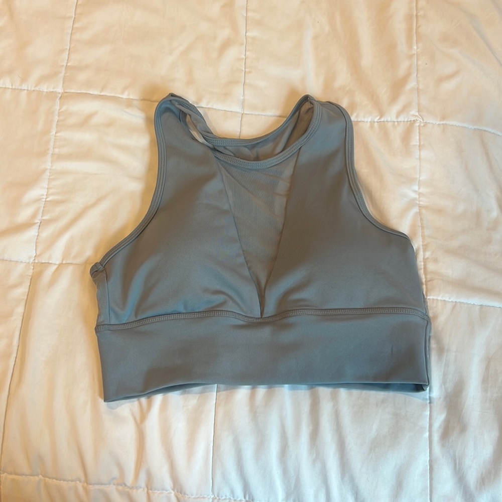 Large blue sports bra